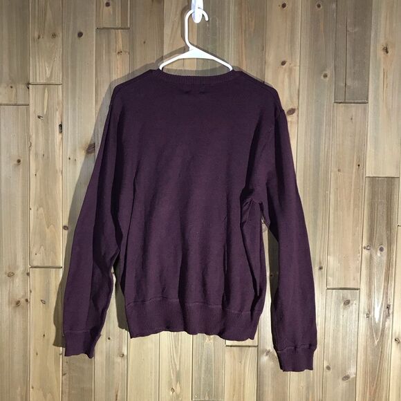NWT Sonoma Mens Burgundy V-Neck Pullover Sweater Size Small - Picture 3 of 16